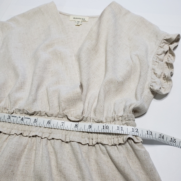 Monteau Los Angeles Rayon/Linen Blend Dress (M) - Picture 6 of 8